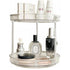 2 Tier Turntable Cabinet Organizer (Transparent)