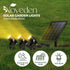 Solar Garden Lights with 3 Set LED Spotlights (Warm White)