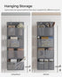 Hanging Closet Organizers and Storage with 4 Compartments Gray