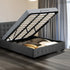 Levede Fabric Bed Frame King Tufted Dark Grey-2006733222549000199