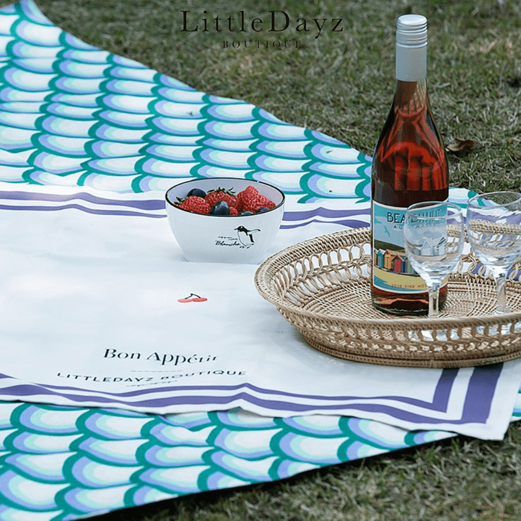 Little Dayz Boutique Emerald Cotton Picnic Mat 195*145