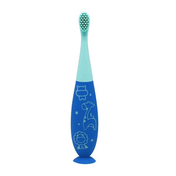 Marcus & Marcus - 24M+ Reusable Silicone Toothbrush blue