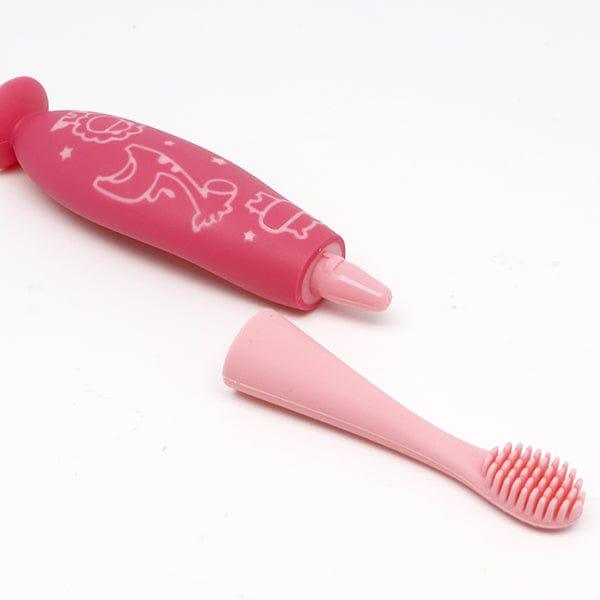 Marcus & Marcus - 24M+ Reusable Silicone Toothbrush Replacement Head pink