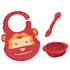 Marcus & Marcus-Baby Silicone Feeding Gift Set Marcus theLion- Red