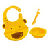 Marcus & Marcus-Baby Silicone Feeding Gift Set Lola the Giraffe-Yellow