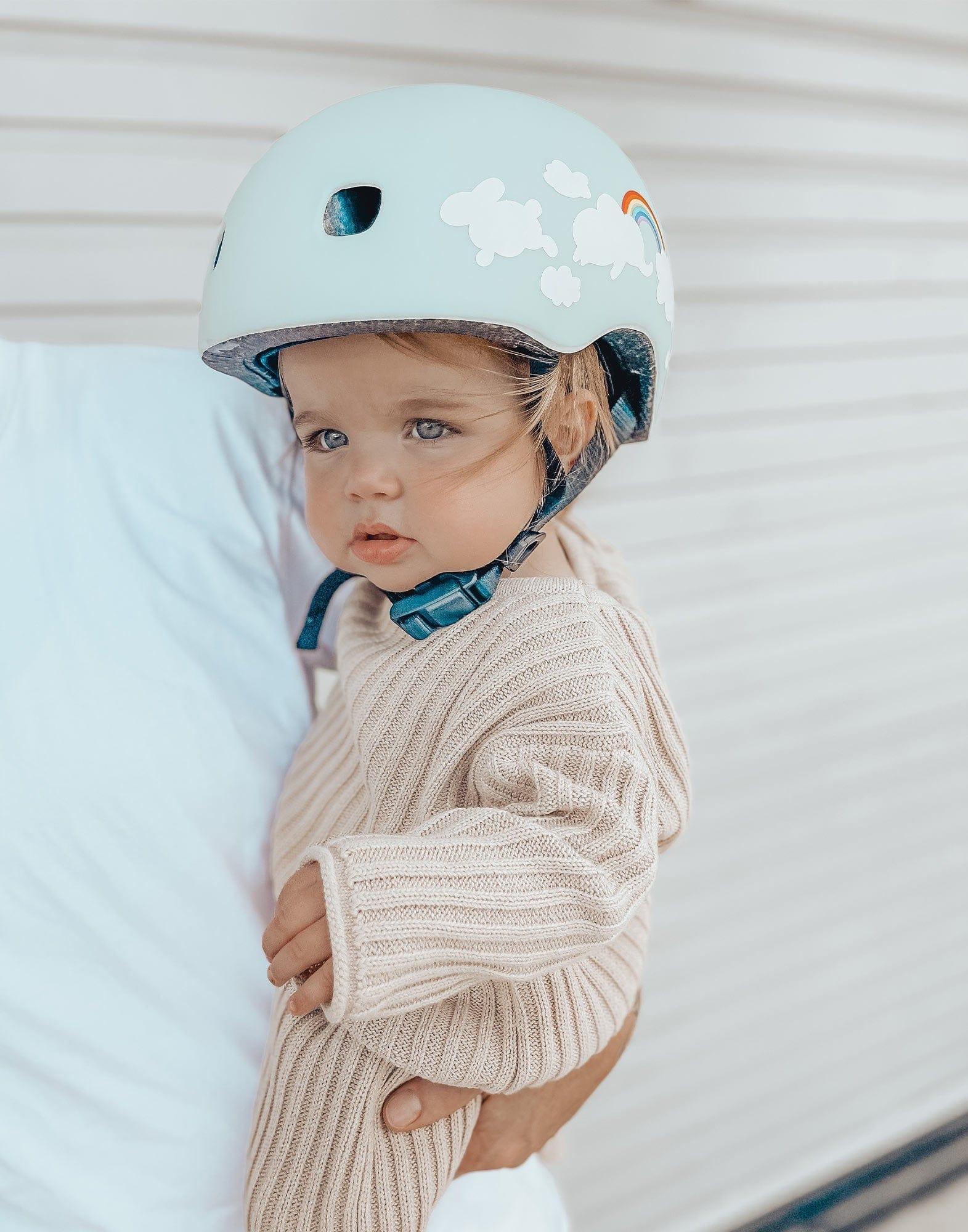 Micro Kids Scooter Bike Helmet Clouds S