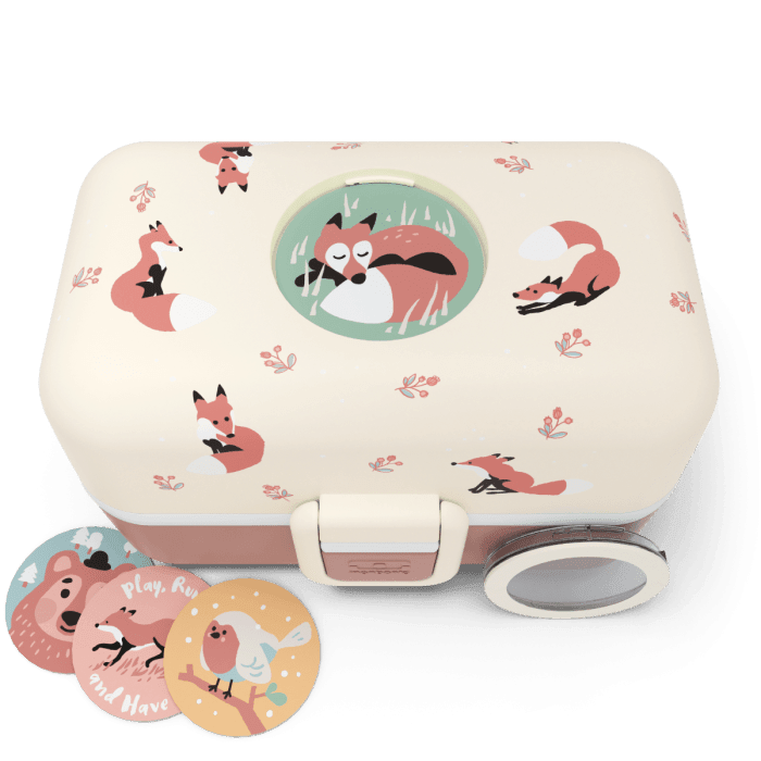 Monbento Tresor Graphic Kids's Bento Box- Cinnamon Fox Cinnamon Fox