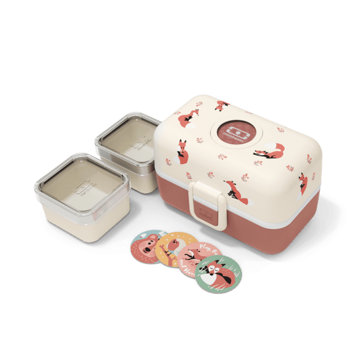 Monbento Tresor Graphic Kids's Bento Box- Cinnamon Fox Cinnamon Fox