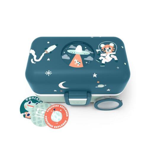 Monbento Tresor Graphic Kids's Bento Box- Cosmic Blue Cosmic Blue