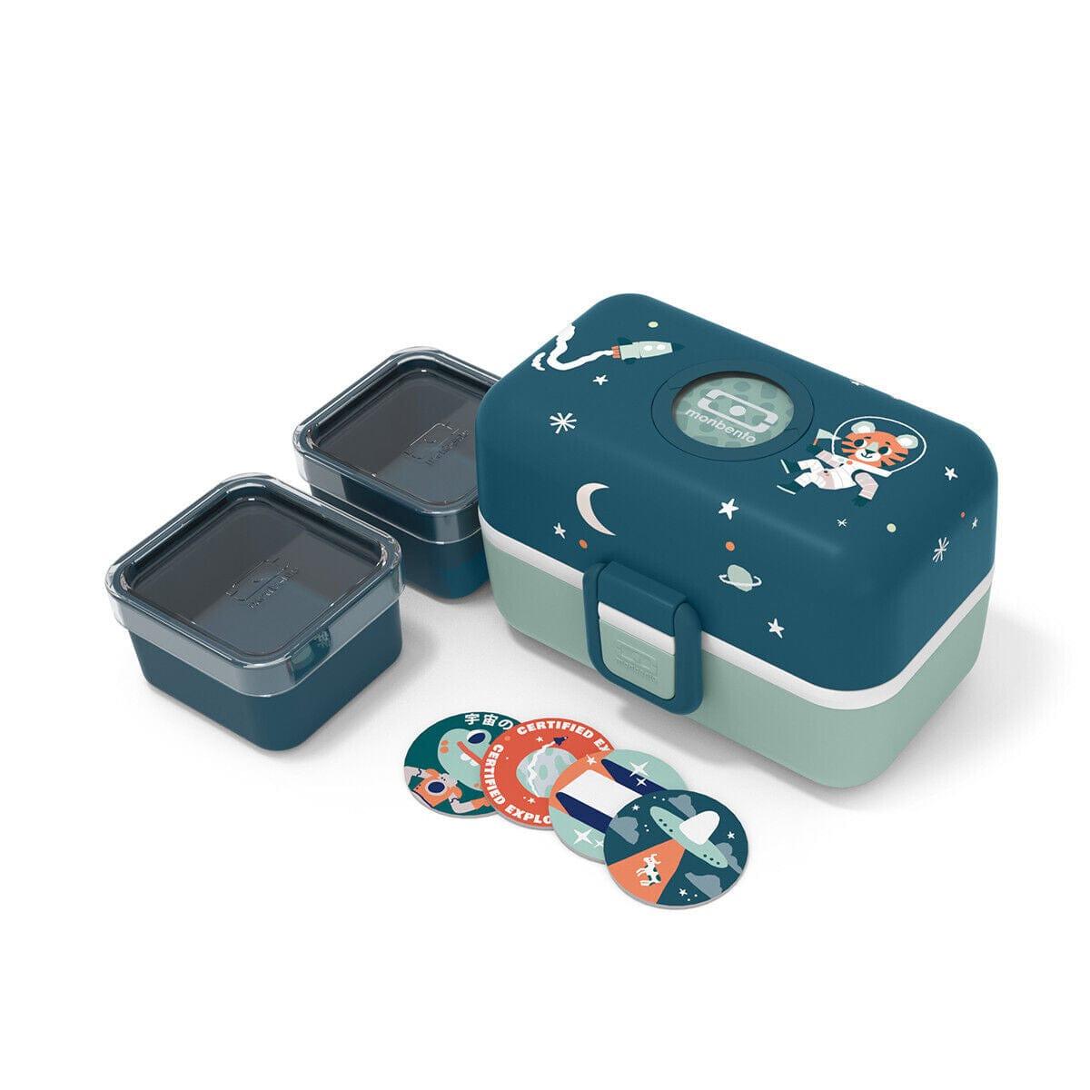 Monbento Tresor Graphic Kids's Bento Box- Cosmic Blue Cosmic Blue