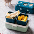 Monbento Tresor Graphic Kids's Bento Box- Cosmic Blue Cosmic Blue