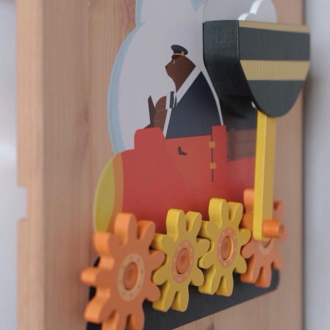 Oribel VertiPlay Wall Toy: Round & Round Goes Mr. Bear-1973194205979348995