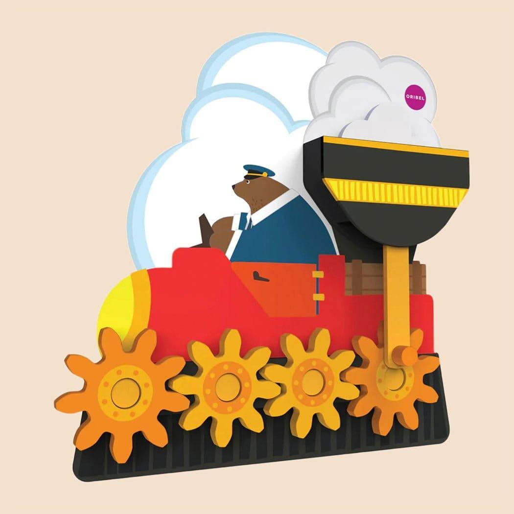 Oribel VertiPlay Wall Toy: Round & Round Goes Mr. Bear-1973194205979348998