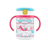 Richell - Aqulea Clear Straw Bottle Mug 200ml Pink Carousel