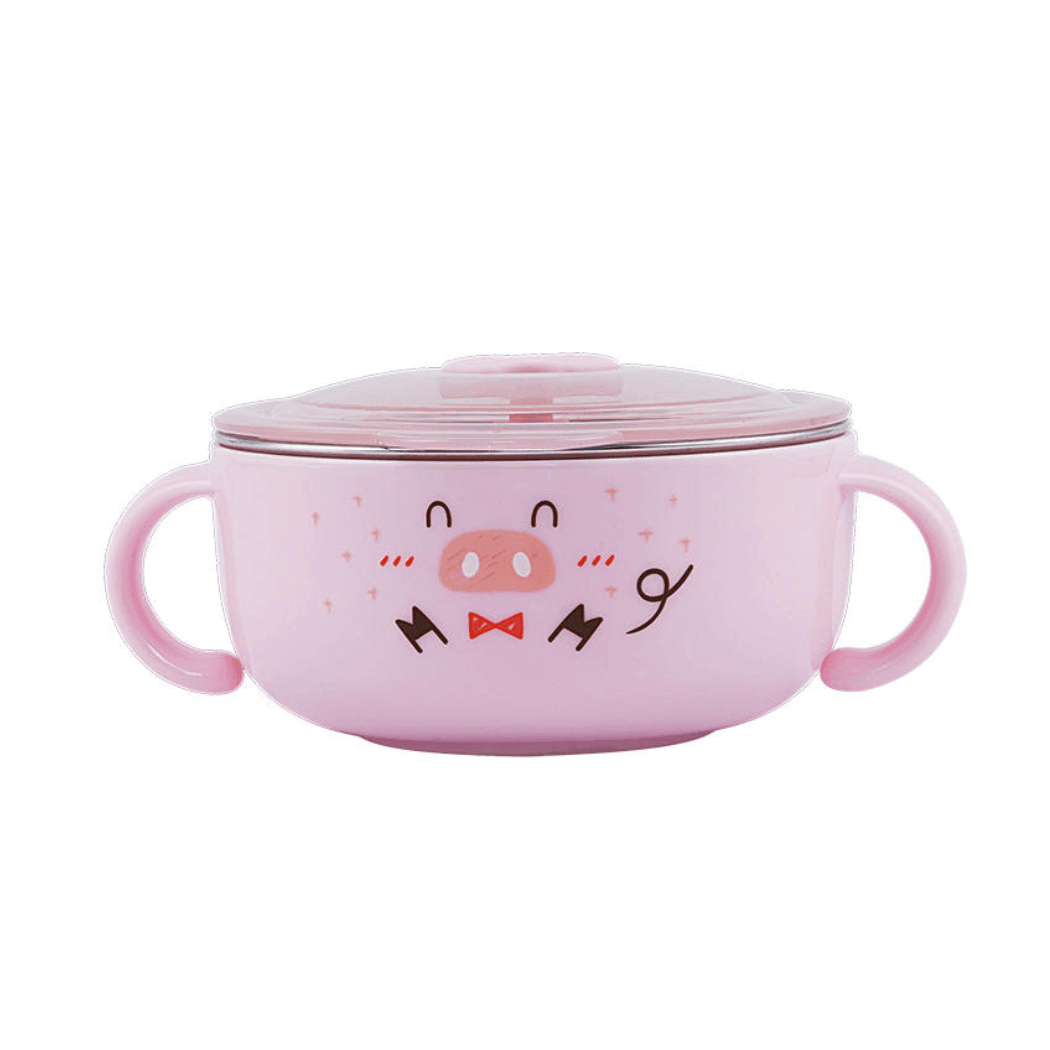 Richell Stainless Steel Bowl 370ml Pink