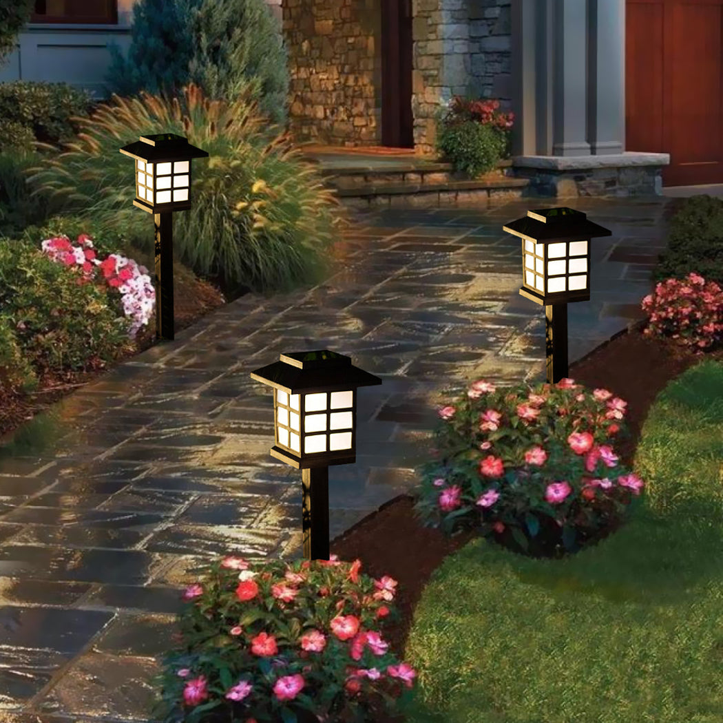 EMITTO 6x LED Solar Power Garden Lights-1864184609554698247