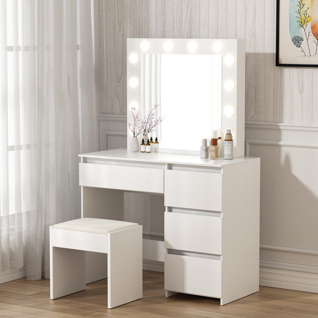 Levede Dressing Table Vanity Set Stool-1864184742321197063