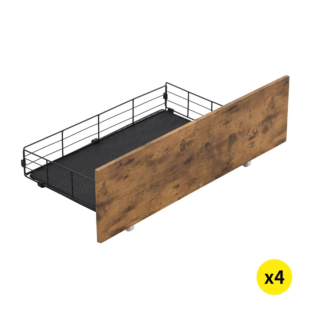 Levede 4 Double Bed Frame Storage Drawers-2029387280225013760