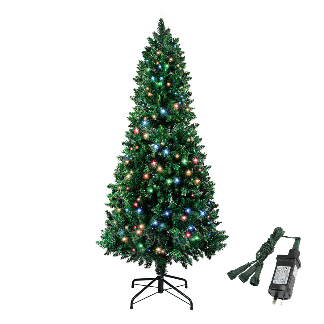 SANTACO Prelit Slim Pencil Christmas Tree 1.8M