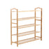 Bamboo Shoe Rack Storage Wooden Organizer Shelf Stand 5 Tiers Layers 80cm