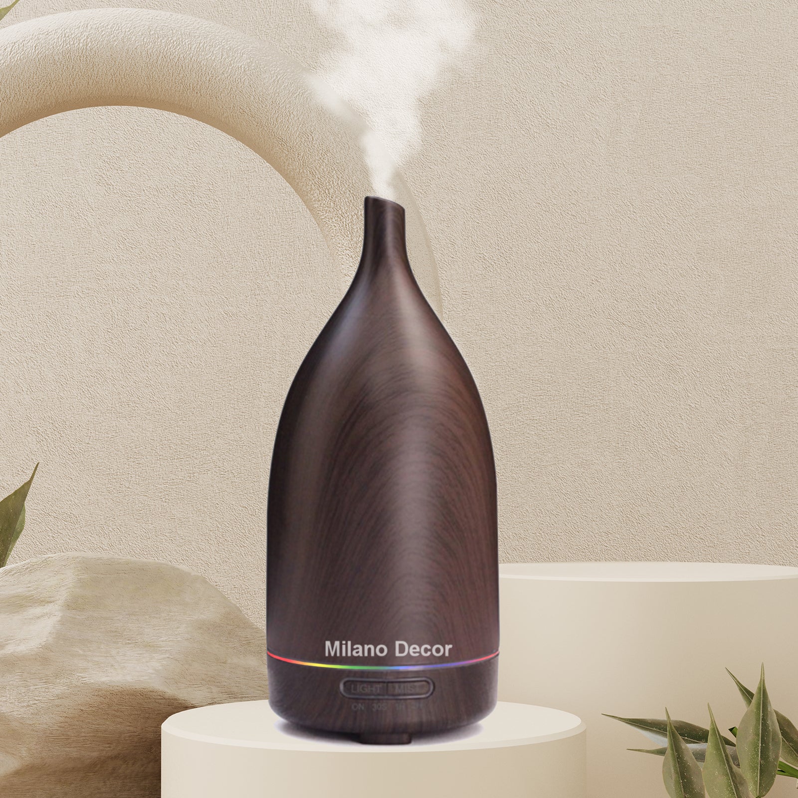 100ml Ultrasonic Aroma Diffuser - Dark Wood