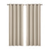 2x Blockout Curtains Panels 3 Layers Beige 300 x 230 cm