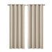 2x Blockout Curtains Panels 3 Layers Beige 300 x 230 cm