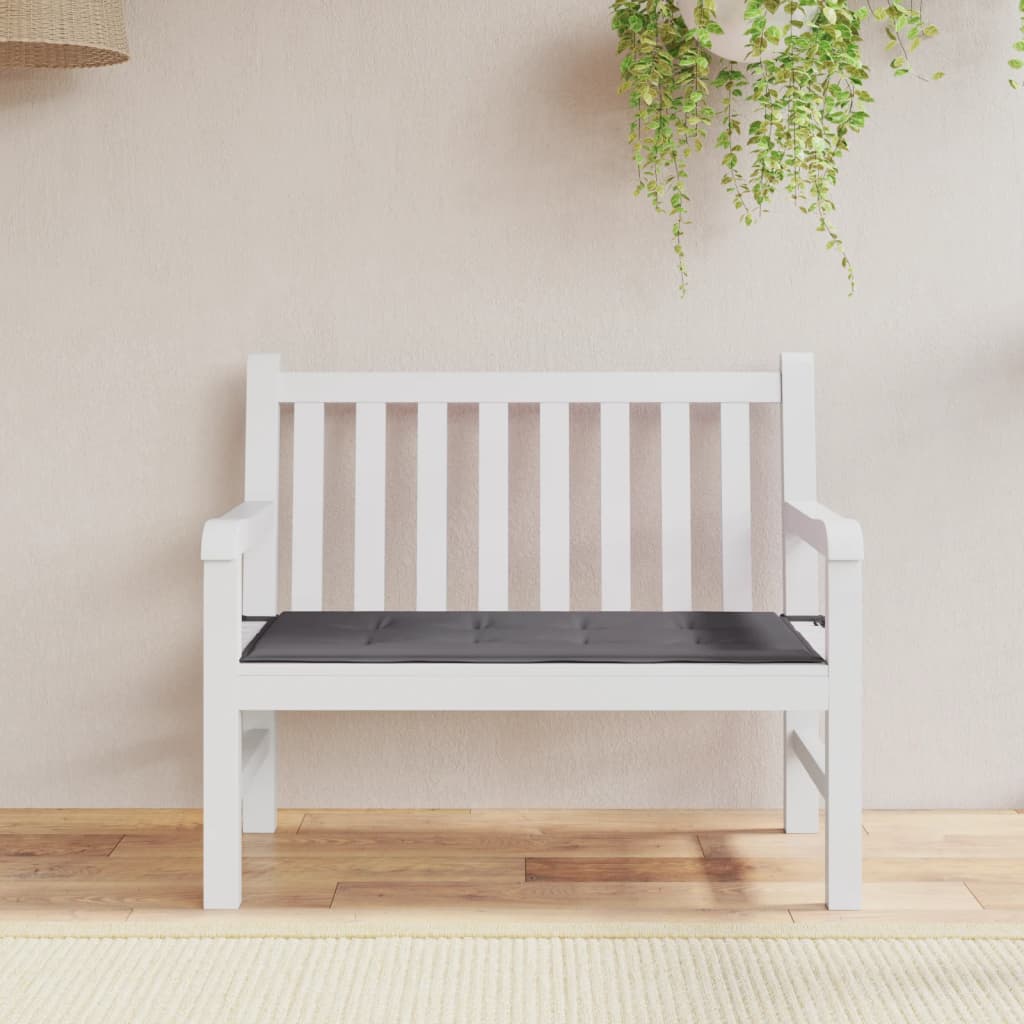 Garden Bench Cushion Anthracite 100x50x4 cm Oxford Fabric