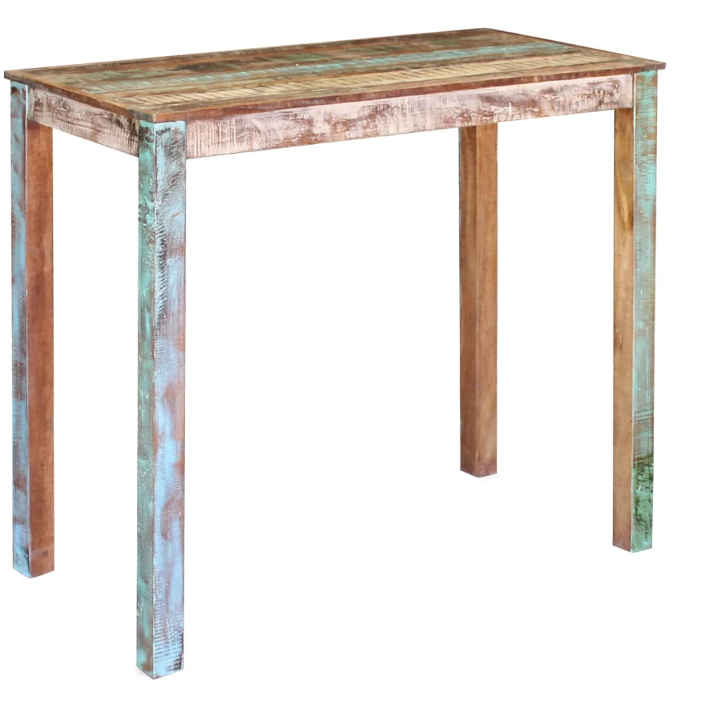 Bar Table Solid Reclaimed Wood 115x60x107 cm