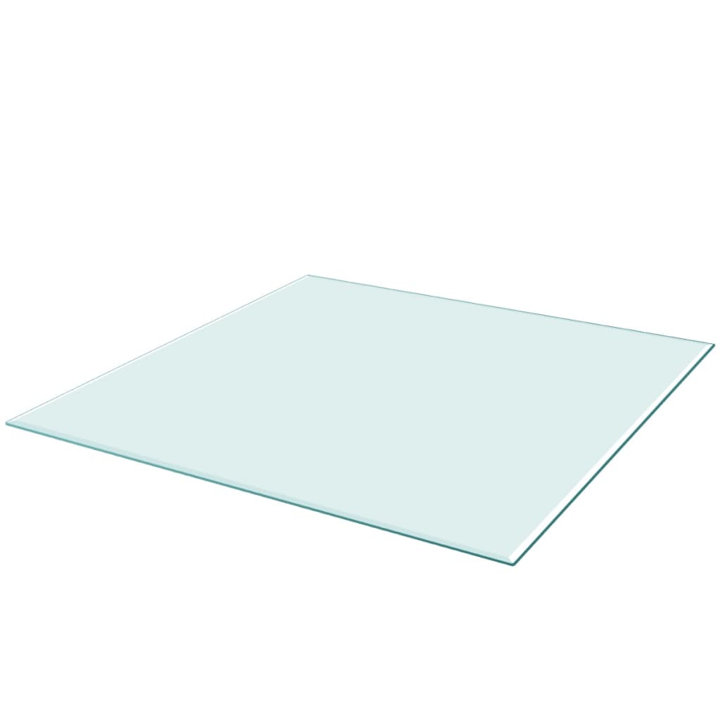 Table Top Tempered Glass Square 700x700 mm