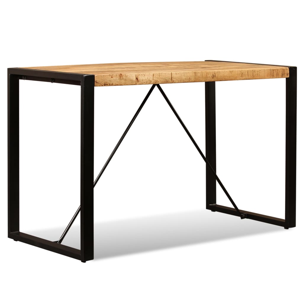 Dining Table Solid Rough Mango Wood 120 cm