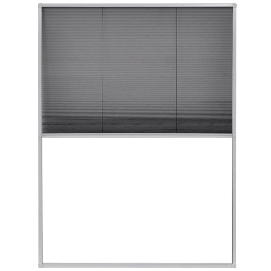 Plisse Insect Screen for Windows Aluminium 60x80 cm