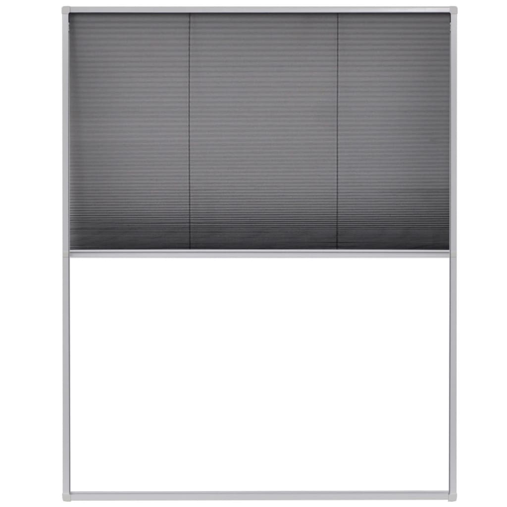 Plisse Insect Screen for Windows Aluminium 80x100 cm