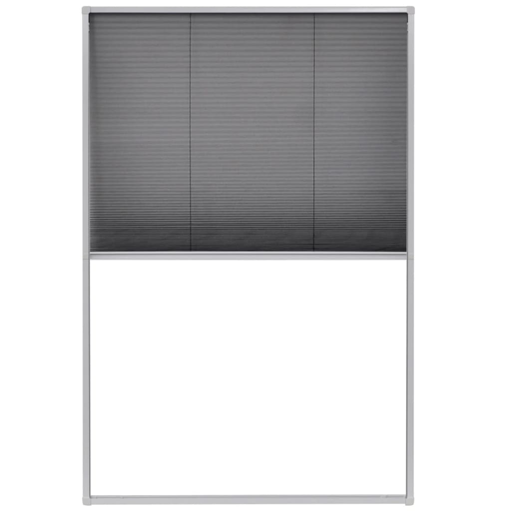 Plisse Insect Screen for Windows Aluminium 80x120 cm