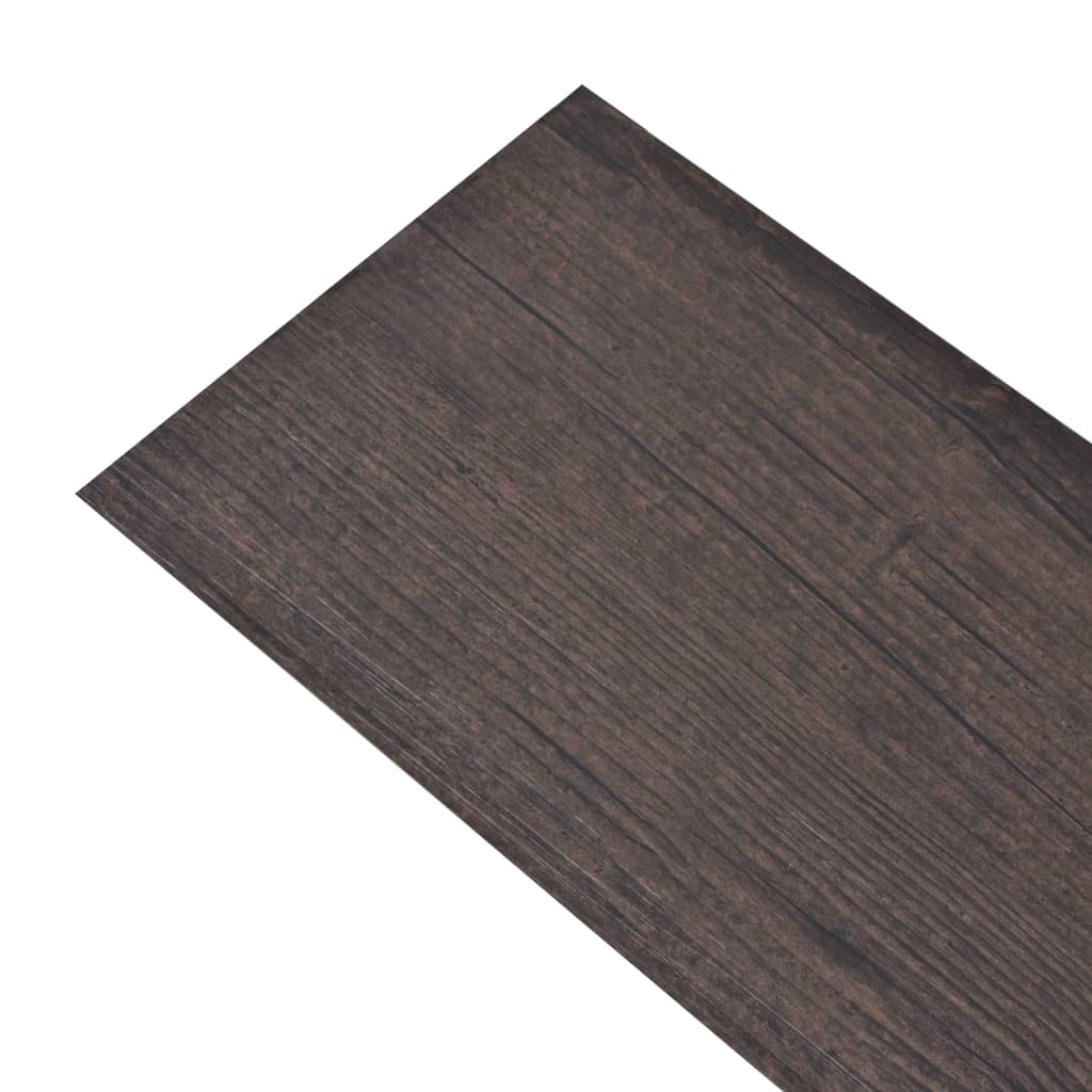 Self-adhesive PVC Flooring Planks 5.02 m² 2 mm Dark Brown