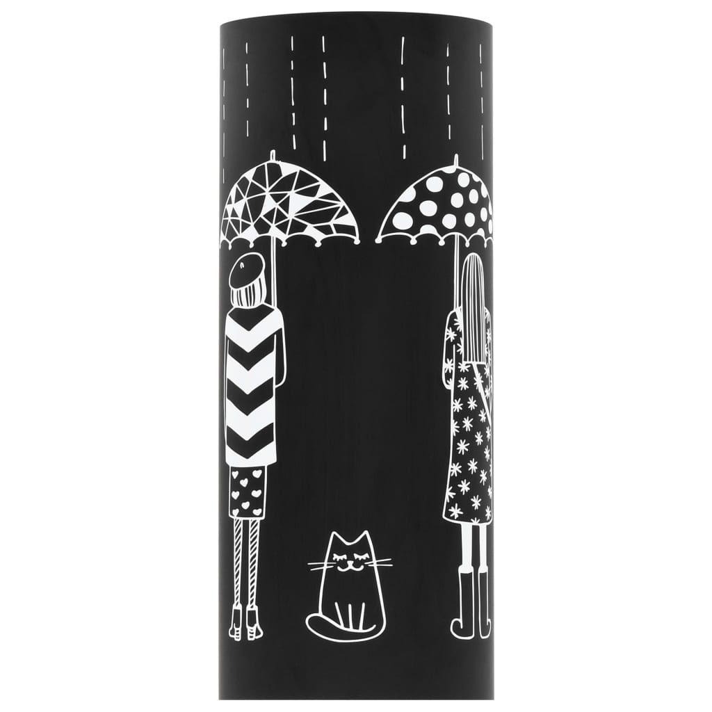 Umbrella Stand Women Steel Black