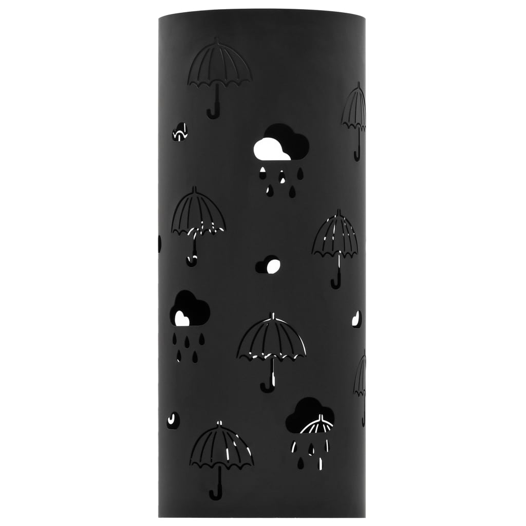 Umbrella Stand Umbrellas Steel Black