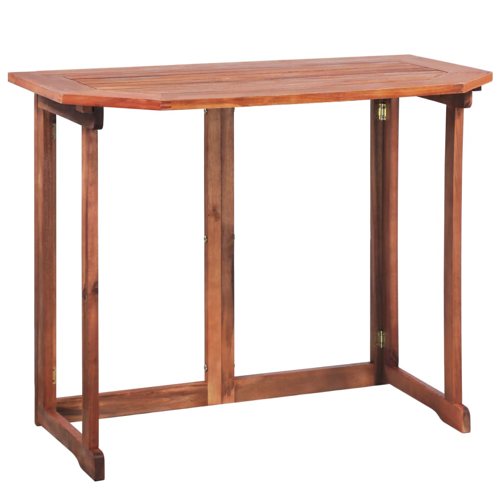 Bistro Table 90x50x75 cm Solid Acacia Wood