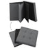 Folding Storage Stools 2 pcs Dark Grey Faux Linen