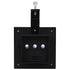 Outdoor Solar Lamps 6 pcs LED Square 12 cm Black