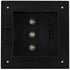 Outdoor Solar Lamps 6 pcs LED Square 12 cm Black