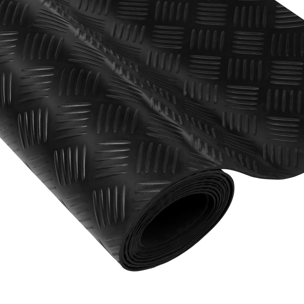Floor Mat Anti-Slip Rubber 1.5x4 m 3 mm Check