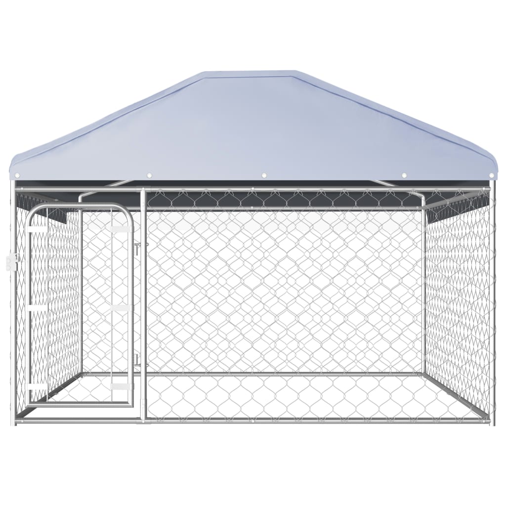 Outdoor Dog Kennel with Roof 200x200x135 cm