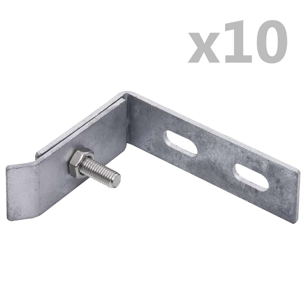 Wall Corner Connector 10 Sets Silver