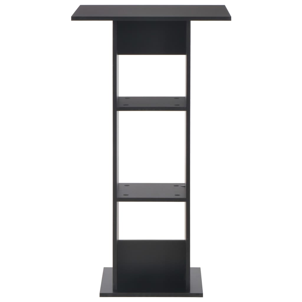 Bar Table Black 60x60x110 cm