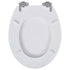 Toilet Seats with Soft Close Lids 2 pcs MDF White