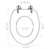 Toilet Seats with Lids 2 pcs MDF Dolphin