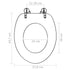 Toilet Seats with Lids 2 pcs MDF Water