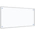 Kitchen Backsplash Transparent 80x40 cm Tempered Glass