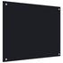 Kitchen Backsplash Black 70x60 cm Tempered Glass